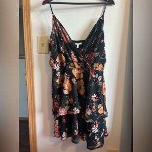 Maurices Pink and Orange High Low Sundress for Cocktail